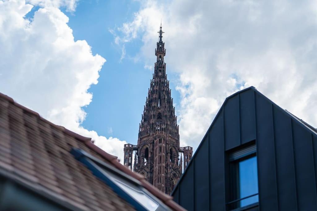 Le Carre D Or Appartement Terrasse Vue Cathedrale Strasbourg Exteriör bild